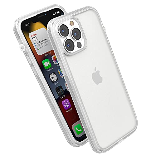 Catalyst – iPhone 13 Pro Max-Hülle der Influence-Serie, schlanke Hülle, fingerabdrucksichere Schutzhülle, sturzsicherer Schutz, mit Umhängeband – durchsichtig
