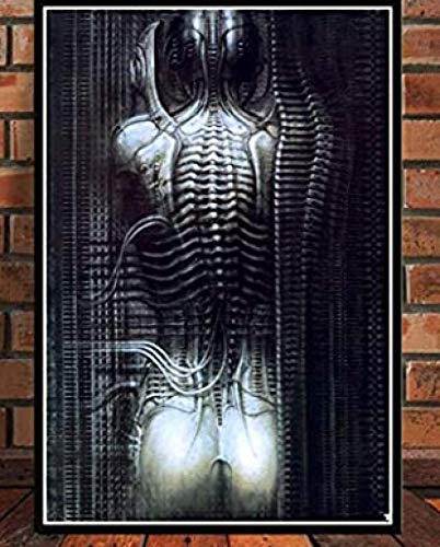 JCYMC Puzzles 1000 Stück Poster Hr Giger Li Ii Alien Horror Artwork Retro Kunst Für Erwachsene Spielzeug Wq41Xz