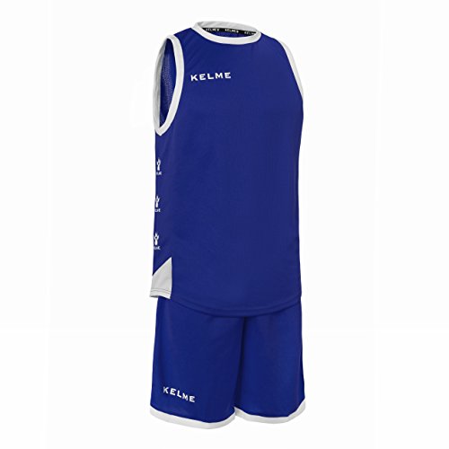 Kelme Basket Vitoria Set Trikot, Kinder L Blau (Royal)/Weiß