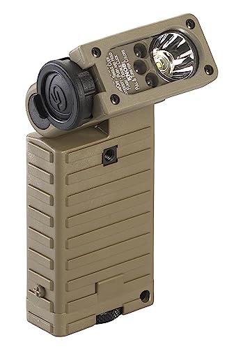 Streamlight 14024 Sidewinder Aviation Flashlight White C4 LED with Retainer and Batteries, Coyote by Streamlight