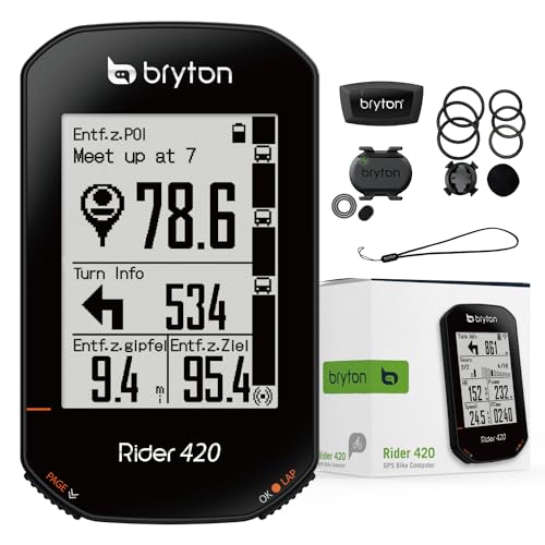 Bryton GPS Rider 420T Cad Hrm Schwarz