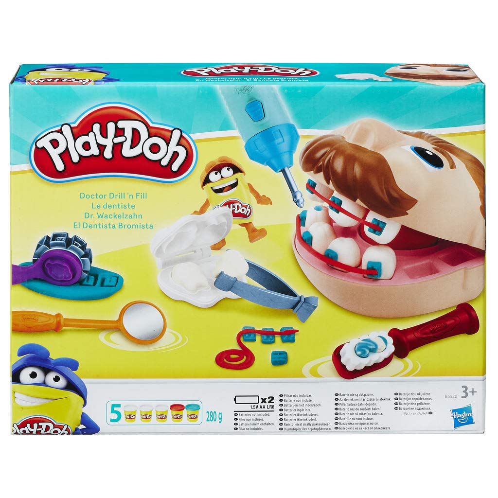 Play-Doh B5520EU50 B5520EU4 - Dr. Wackelzahn Knete, für fantasievolles und kreatives Spielen