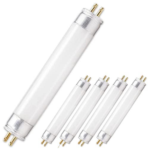 CLAR - LED-Leuchtstoffröhren 4W, LED-T5-Röhre, Leuchtstoffröhre, Miniaturröhren, T5 LD-Lampe. Fluorescent Lamp, Cold White 13,6 x 1,6 cm (4 Watts T5, Pack 5)