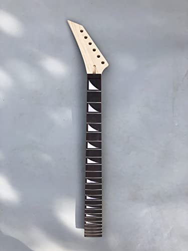 yinfente Gitarre (unlackiert Hals Ersatz 24 BUND 64,8 cm Ahornholz Griffbrett 25.5 maple-fretboard