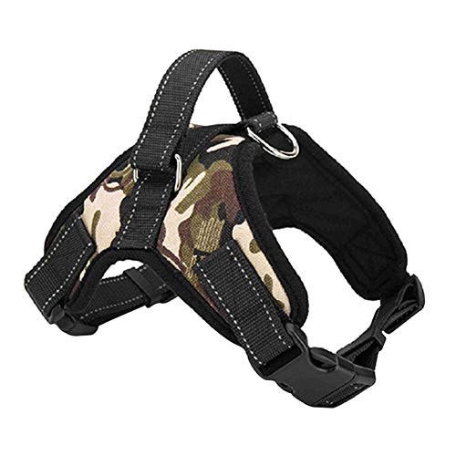 ghfashion Verstellbares Hundegeschirr für Hunde, mit Halsband, Handschlaufe, strapazierfähig, 1 Stück