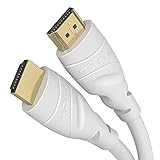 KabelDirekt - weißes 4K HDMI Kabel - 20m - kompatibel mit (HDMI 2.0a/b 2.0, 1.4a, 4K Ultra HD, 3D, Full HD, 1080p, HDR, ARC, Highspeed mit Ethernet, PS4, XBOX, HDTV) - TOP Series