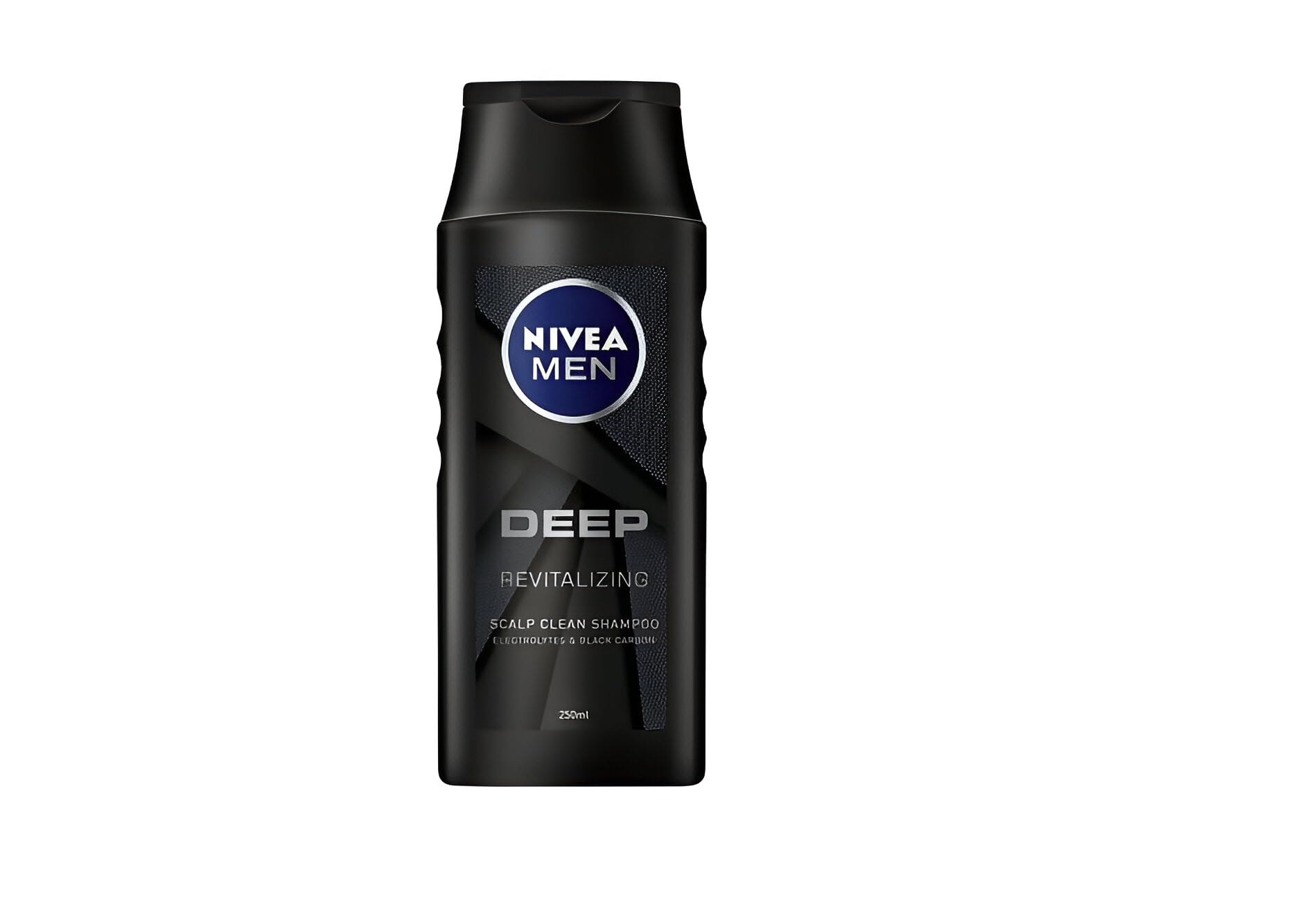 NIVEA Hair Shampoo With Black Carbon And Electrolytes Dermatologically Approved Formula 99% Biodegradable 250ml Men Deep (Pack Of 6) (6 X 250ml) Revitalizing