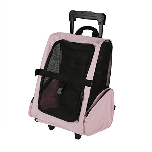 Germerse Transporttasche für Haustiere, Reisetasche für Haustiere Praktisch, verschleißfest und bissfest für den Außenbereich(Blau, Rosa)