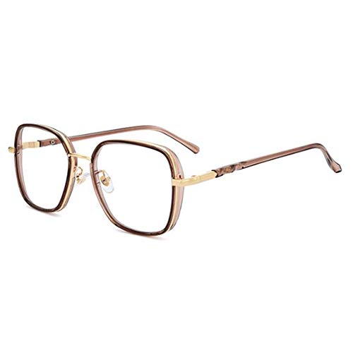 XIAOYUE Große Hochauflösende Brille, Quadratische Nerd-Damen Brille Gegen Blaulicht und Ermüdung (1,00 D, 1,50 D, 2,00 D, 2,50 D, 3,00 D, 3 50 D)