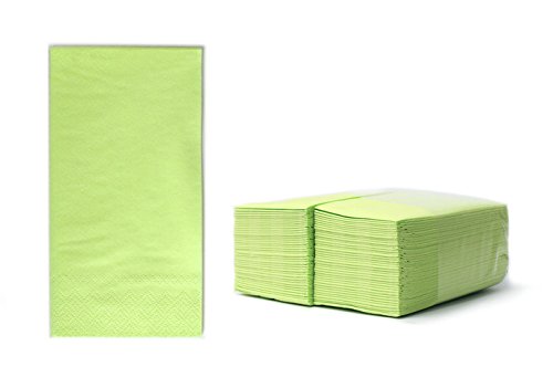Zelltuchservietten Tissue 33x33 cm, 2-lagig, 1/8 Falz, limette, 1280 Stück je Karton, Servietten intensive Farben, hochwertige Tischdekoration günstig kaufen