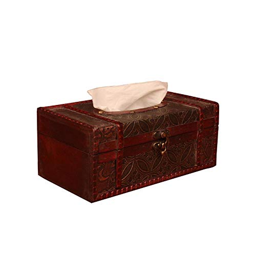 ZXGQF Tissue Box Aus Holz Pu Papier Handtuchhalter Für Zuhause BüroAuto Dekoration Hotel Zimmer Tissue Box Halter