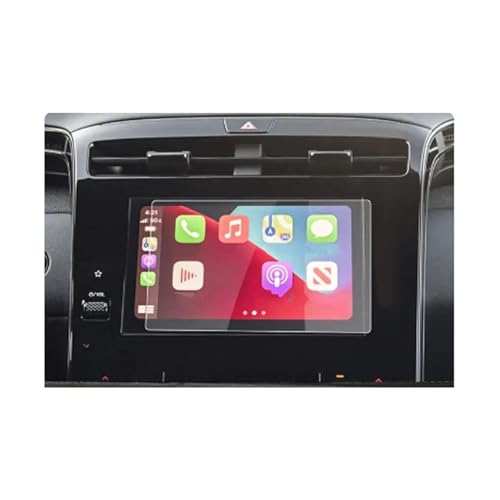 Auto Infotainment Radio GPS Konsole Navigation Gehärtetem Glas Screen Protector Für Hyundai Für Tucson Für NX4 2021 2022 Navigation Schutzfolie (Size : 8inch gps)