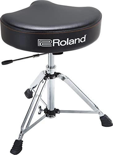 Roland Drum-Hocker-Sattel mit strapazierfähigem Vinyl-Sitz und hydraulischer Höhenanpassung – RDT-SHV