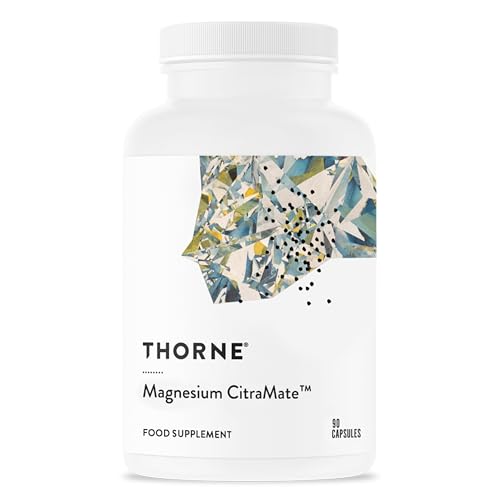 Thorne Research - Magnesium Citramate - Magnesium mit Citrat-Malat zur Steigerung der Leistung, Herz- und Lungenfunktion sowie des Zucker- und Kohlenhydratstoffwechsels - 90 Kapseln