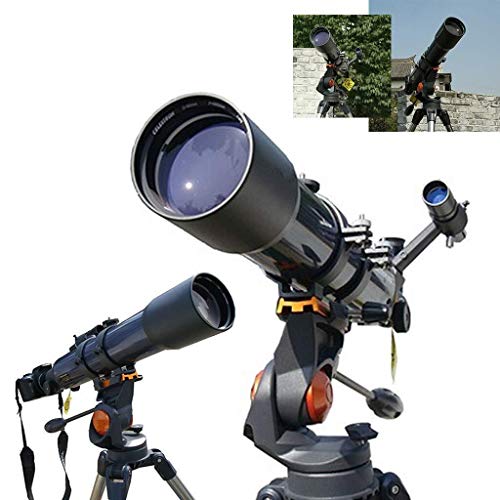 Sky and Earth Refraction Astronomical Telescope for Kids Outdoor Stargazing Moon Watching, 6X30 Optical Finder Mirror Multi-Layer Broadband Coating QIByING