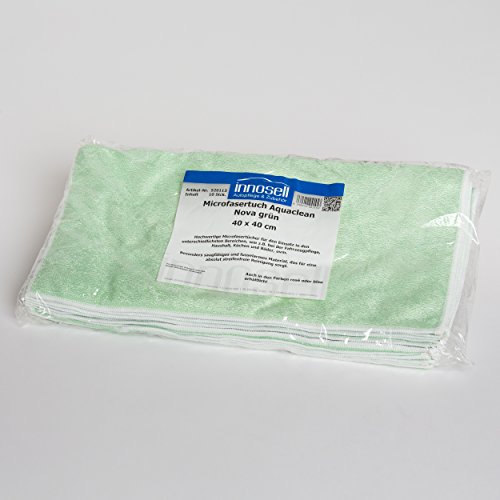 Aquaclean Microfaser PREMIUM SENSATION Top Qualität grün 10 Stück, 40 x 40 cm