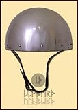 Ulfberth Hirnhaube für Schaukampf, 2mm Stahl, Gr. L Cerveliere, Secret Helmet, Battle Ready Helm Topfhelm Mittelalter Kreuzritter