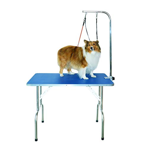 Gravitis Pet Supplies Professioneller Hundepflegetisch - Ein stabiler, tragbarer Klapptisch zur Fellpflege für kleine und mittelgroße Haustiere