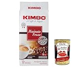 8x Kimbo Kaffee Macinato Fresco gemahlen Coffee 250g italienisch Caffè Espresso, Intensität 11/13, Dark Röstung + Italian Gourmet polpa 400g