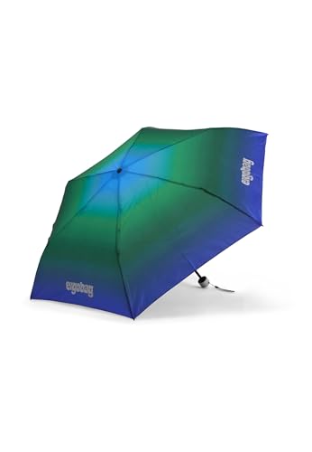 ergobag Regenschirm Schultaschenschirm für Kinder, extra leicht mit Tasche, Ø90cm TruckBär - Blau