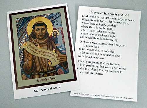 St. Francis von Assisi Peace Prayer Karten – 100 Stück