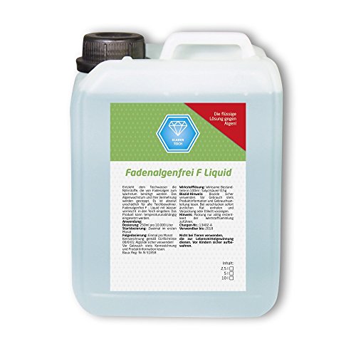Fadenalgenfrei F Liquid 5 Liter, Fadenalgenvernichter, Algenvernichter, Algenstop, Algenmittel