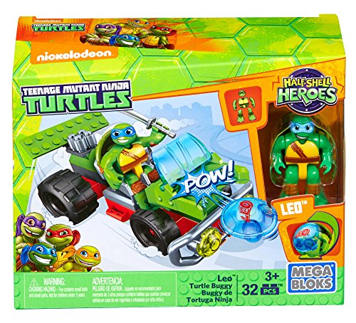 Mega Bloks – Mutant Ninja Turtles Jugendliche, Leo mit Auto (dmw43)