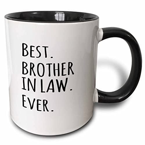 3dRose mug_151481_4 Best Brother in Law Ever Becher, keramik, schwarz
