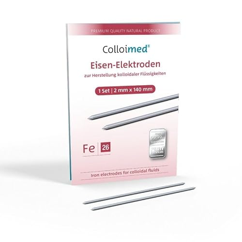 Colloimed Eisen-Elektroden 1 Paar 2mm x 140mm (Fe 2x140)