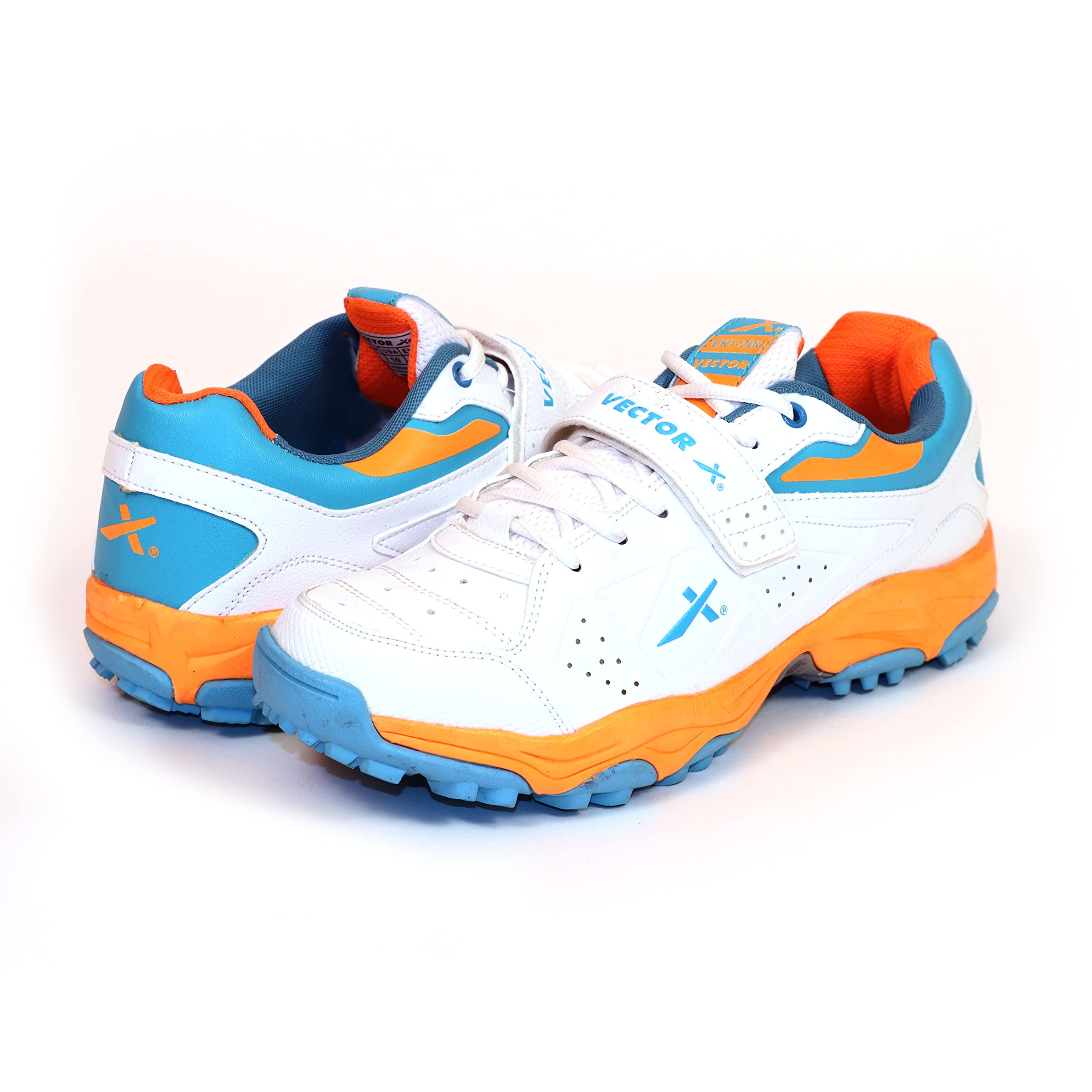 WMX KD Cricket-Schuhe aus Gummi mit Spike-Schuhen, für Astro Turf Sport Hockey Golf & Outdoor Trekking (Größe 35-45), Ckt - 200, 42 EU