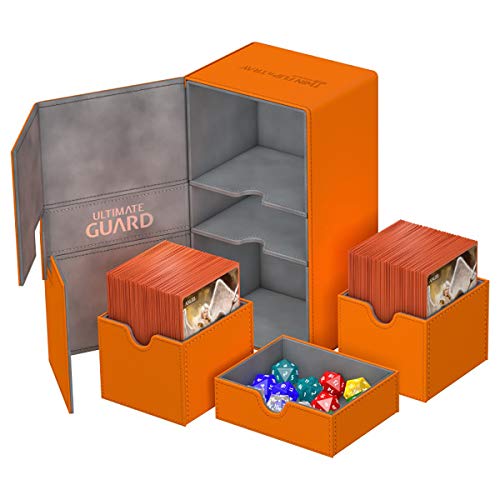 Ultimate Guard UGD010779 Twin Flip´n´Tray Deck Case 200+ Standardgröße XenoSkin Orange