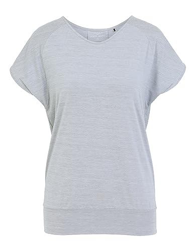 Venice Beach Sport-T-Shirt für Damen mit lässiger Schnittform und V-Ausschnitt Sui XL, Soft Steel