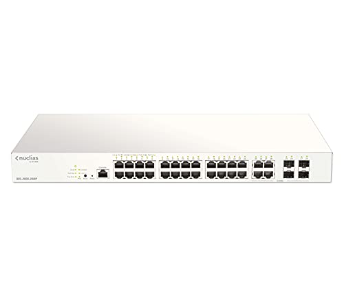 D-Link DBS-2000-28MP Nuclias Switch 28xGE-ports PoE+ Smart Managed incl 4x1G Combo 370Ww