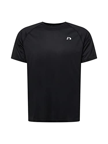 newline Men's Men CORE Running T-Shirt S/S, Schwarz, XL