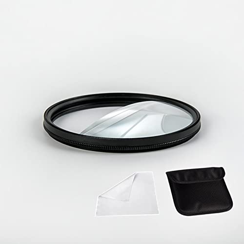 77mm Split Dioptrien Prism Kamera Filter, Halbglaslinsenfilter, Blitz Zoom, Halbfilter, wechselbare Vordergrundvergrößerung für SLR-Kameras, Spezialeffektfilter für Kameralinse, SLR-Fotografie-Zubehör