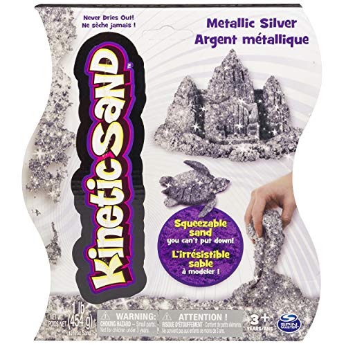 Kinetic Sand, 1lb (454g) Metallic Silver