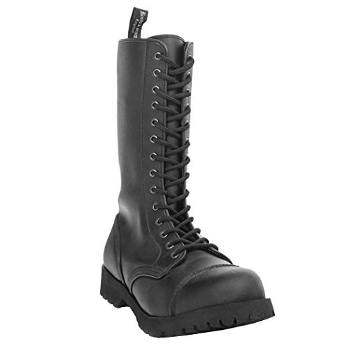 Boots & Braces - 14-Loch Vegetarian (Vegi) Schwarz Größe 46 (UK12)