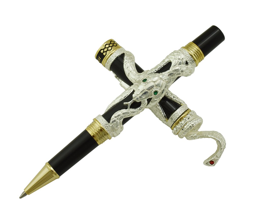 Jinhao Tintenroller, 3D-Cobra-Schlangen-Muster, glatte Signatur- und Kalligraphie-Stifte, Kugelschreiber, Business-Stifte, Geschenk mit 0,5 mm feiner schwarzer Mine