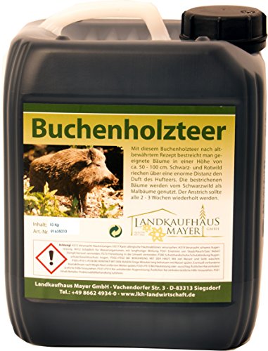 Landkaufhaus Hochwertiger Buchenholzteer - Lockmittel für den Malbaum 10kg (2x5kg)