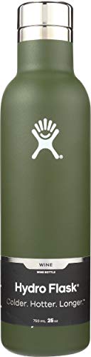 Hydro Flask Unisex – Erwachsene Wine Bottle Weinflasche, Olive, 739 ml