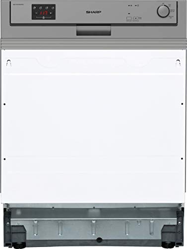 Sharp teilintegrierbarer Geschirrspüler, QW-HX12S47ES-DE, 12 Maßgedecke