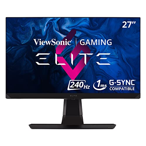 Viewsonic XG270 68,6 cm (27 Zoll) Gaming Monitor (Full-HD, IPS-Panel, 1 ms, 240 Hz, FreeSync, RGB Beleuchtung, höhenverstellbar) Schwarz