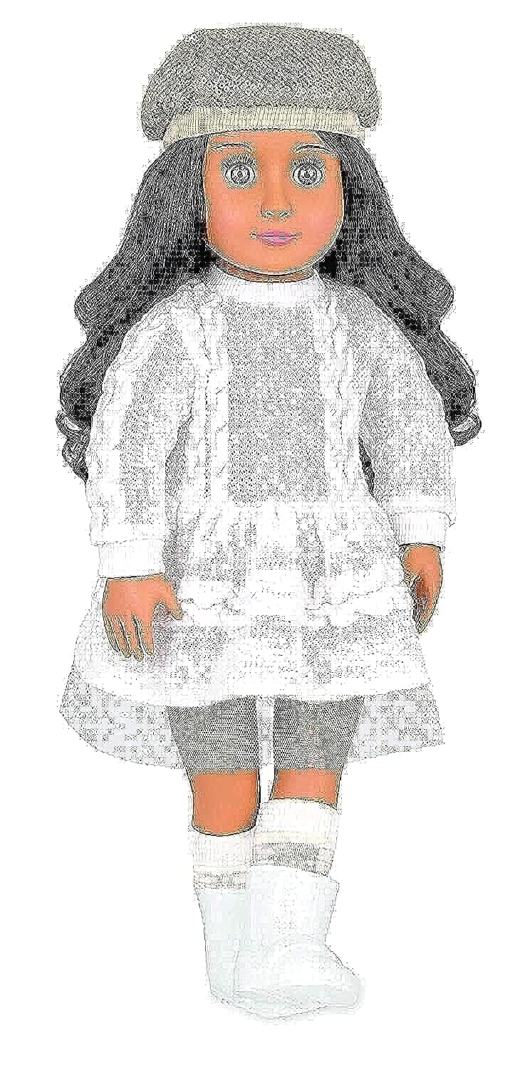 Our Generation – 46 cm Puppe – Schwarze Haare & Grüne Augen – Weicher Körper – Ferien Outfit – Spielzeug für Kinder ab 3 Jahren – Talita