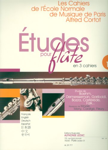 Coleccion - Les Cahiers de l´Ecole Normale de Musique de Paris Afred Cortot: Estudios Vo.1 para Flauta