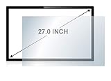 upscreen Entspiegelungs-Schutzfolie für 27 Zoll Flachbildschirme (598 x 336 mm, 16:9) - Anti-Reflex, Matt
