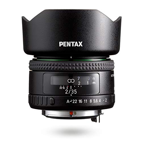 HD PENTAX-FA35mmF2 Vielseitiges Weitwinkelobjektiv Die neueste HD-Beschichtung minimiert Streulicht und Geisterbilder Anti-Flecken-Beschichtung Neues Außendesign Hybride asphärische Linse