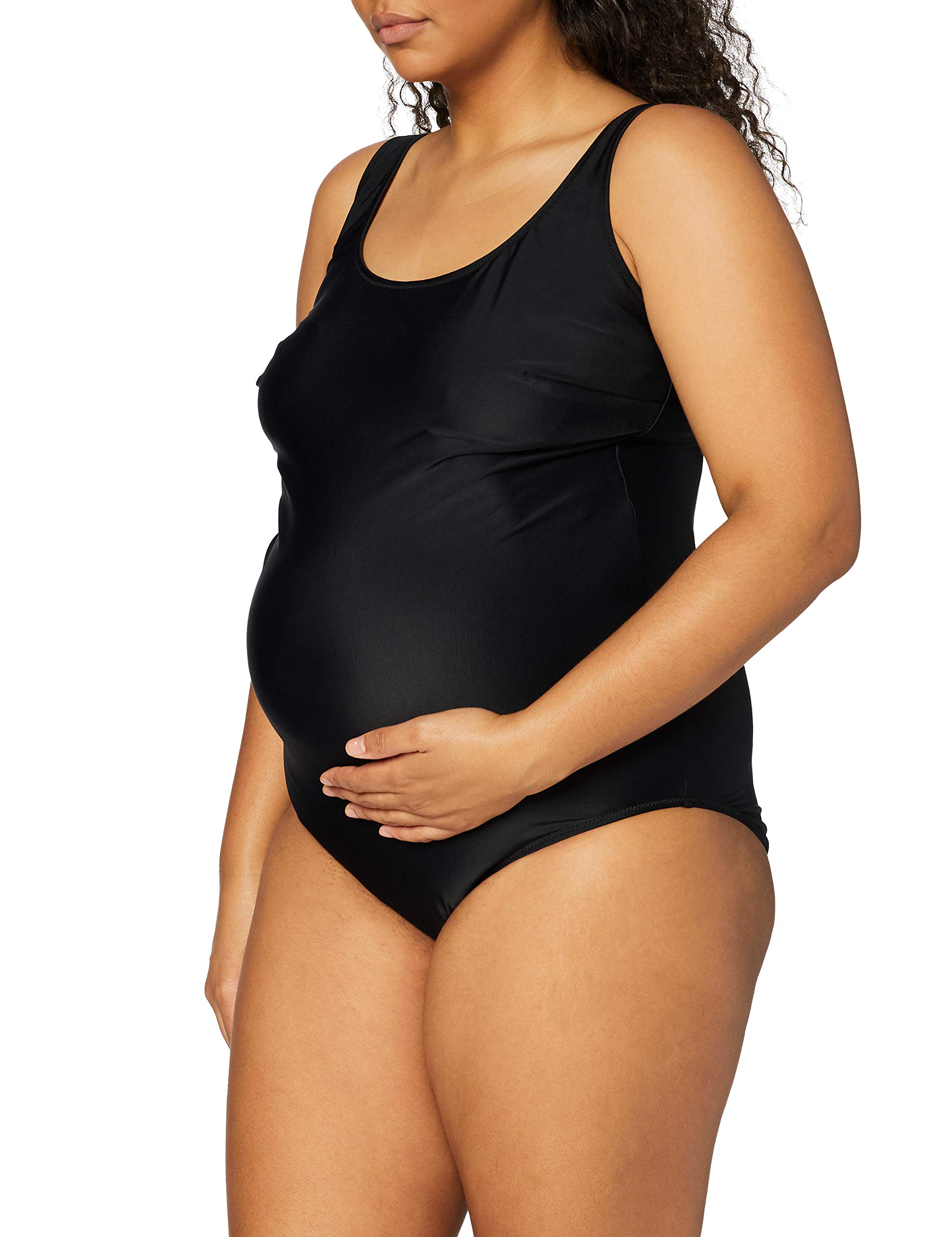 Anita Maternity Damen Badeanzug 9571 Schwangerschafts-Einteiler, Gr. 44 (G), Schwarz (schwarz 001)