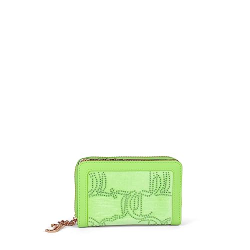 Juicy Couture - Brieftasche Rambling Velour aus Polyester, säuregrün (15 X 2 X 10 cm)