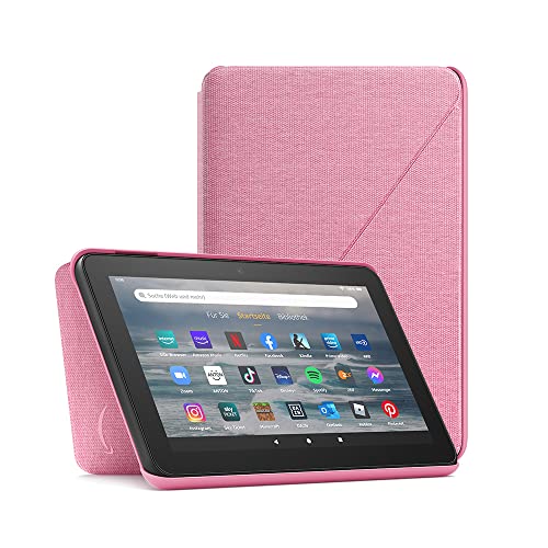 Stoffhülle von Amazon für das Fire 7-Tablet (nur kompatibel mit Tablets der 12. Generation, 2022), blassrosa