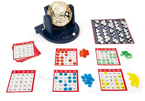 small foot 11406 Bingo Spiel Set, mit Bingotrommel und Zubehör, Familien & Kinderspiel Spielzeug, Mehrfarbig